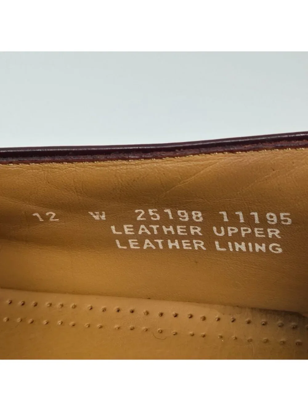 Bostonian Men's Burgundy Leather Tassel Loafers Dress Shoes Size 12W